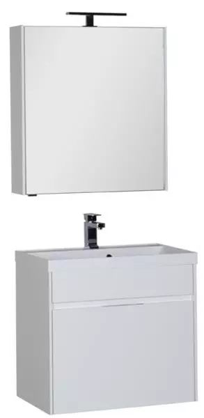 Мебель для ванной подвесная «Aquanet» Латина 70 с 1 ящиком белая