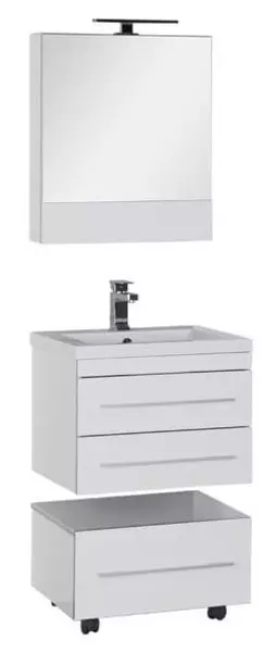 Мебель для ванной подвесная «Aquanet» Верона 58 белая - фото 1