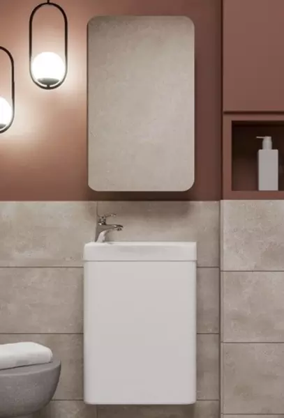 Мебель для ванной подвесная «Velvex» Bio 40 (плёнка) белая