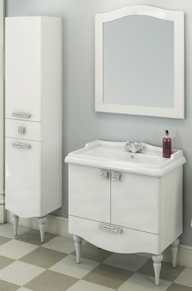 Мебель для ванной «Comforty» Монако 80 с ящиком белая - фото 1