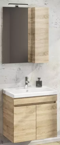 Мебель для ванной подвесная «Comforty» Тромсе 60 дуб сонома - фото 1