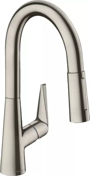 

Смеситель для кухонной мойки «Hansgrohe» Talis M51 72815800 с выдвижным изливом сталь