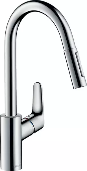 

Смеситель для кухонной мойки «Hansgrohe» Focus 31815000 с выдвижным изливом хром