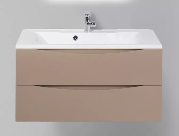 

Тумба с раковиной «Belbagno» Marino 90 (BB900/450-LV-MR-PR) подвесная Cappuccino Lucido