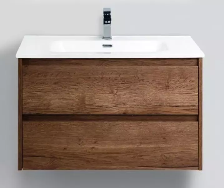 

Тумба с раковиной «Belbagno» Kraft 80 (BB800ETL) подвесная Rovere Tabacco