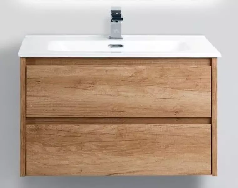 

Тумба с раковиной «Belbagno» Kraft 80 (BB800ETL) подвесная Rovere Nebrasca Nature