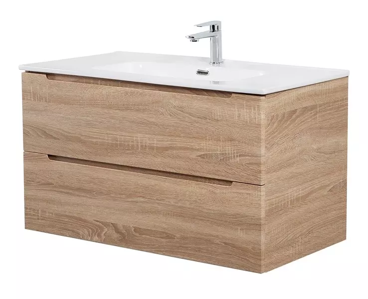 

Тумба с раковиной «Belbagno» Etna 100 (BB1000ETL) подвесная Rovere Bianco
