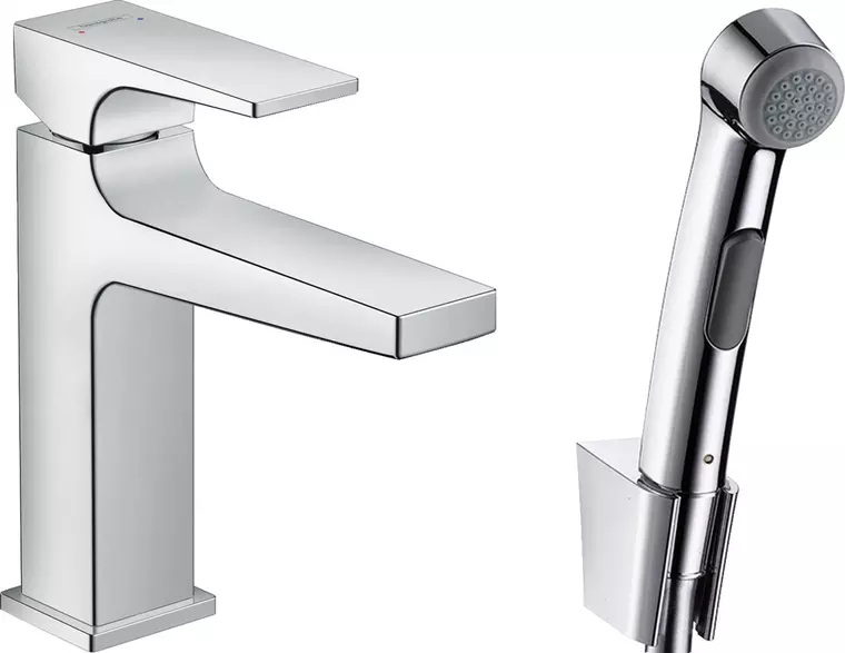 

Смеситель для раковины с гигиеническим душем «Hansgrohe» Metropol 32522000 с донным клапаном хром