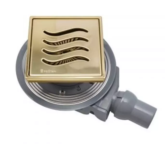 

Трап для душа «Pestan» Confluo Standard Tide 4 13000143 боковой выпуск Mask Gold