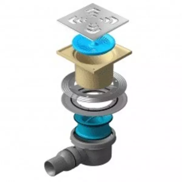 

Трап для душа «Pestan» Confluo Standard Square 1 13000005 боковой выпуск хром