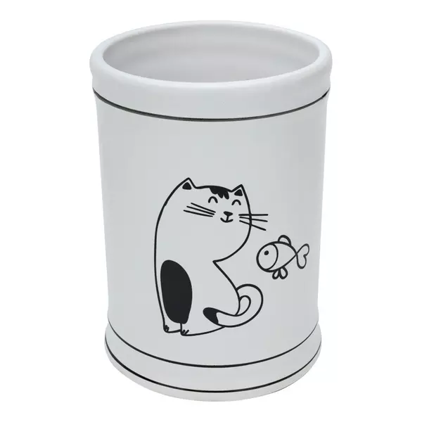 

Стакан для зубных щёток «Fora» Happy Cats FOR-HC044 белый