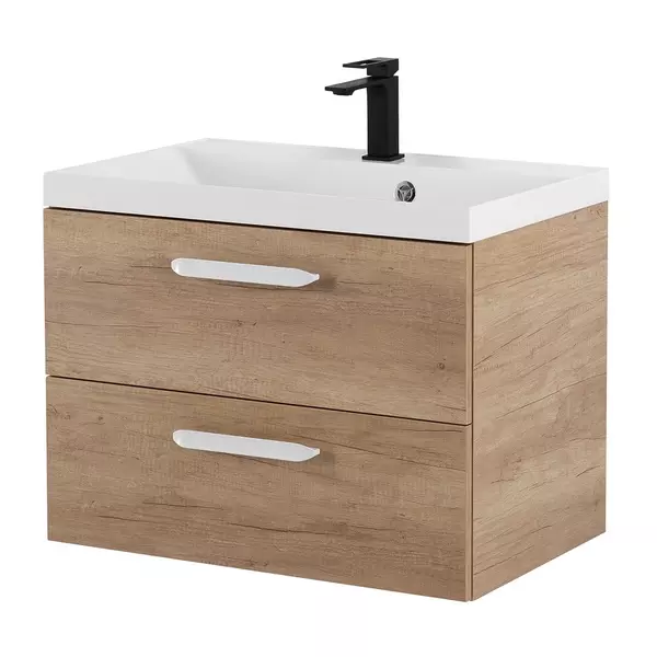 

Тумба с раковиной «Belbagno» Aurora 80 (без ручек) (BB800/450-LV-MR-AST) подвесная Rovere Nebrasca Nature