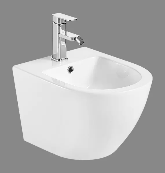 Подвесное биде «Belbagno» Sfera-R BB046BH белое без крышки