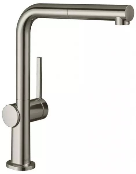 

Смеситель для кухонной мойки «Hansgrohe» Talis M54 72808800 с выдвижным изливом сталь