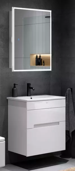 Мебель для ванной подвесная «Alavann» Rita 60 белая - фото 1