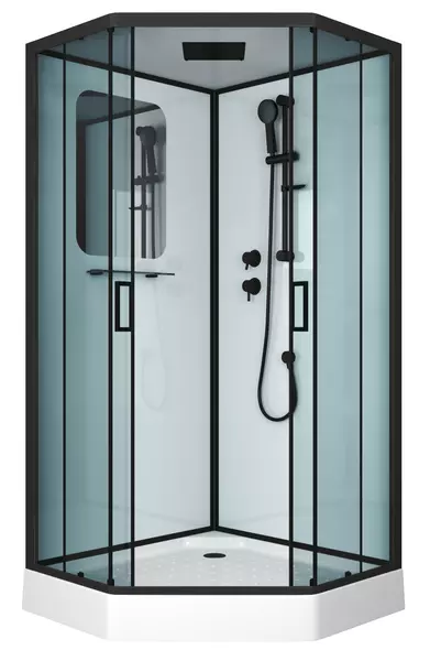 

Душевая кабина «Niagara» NG- 6901-01D BLACK 90/90 90/90 низкий поддон тонированная/белая