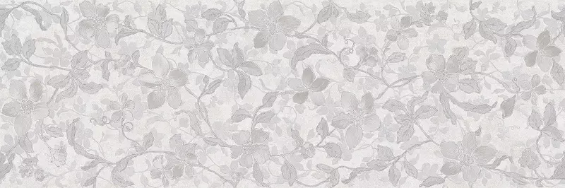 Настенная плитка «Emigres» Microcemento Floral Satin. 90x30 blanco