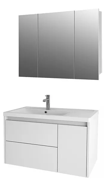 Мебель для ванной подвесная «Spectrum» Маттей 80 белая - фото 1