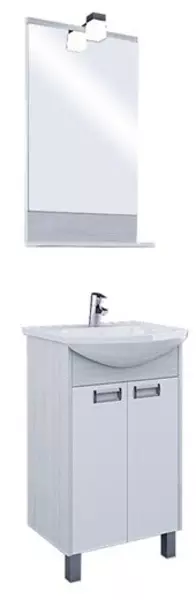 Мебель для ванной «Aquaton» Бекка 50 белая/дуб Сомерсет