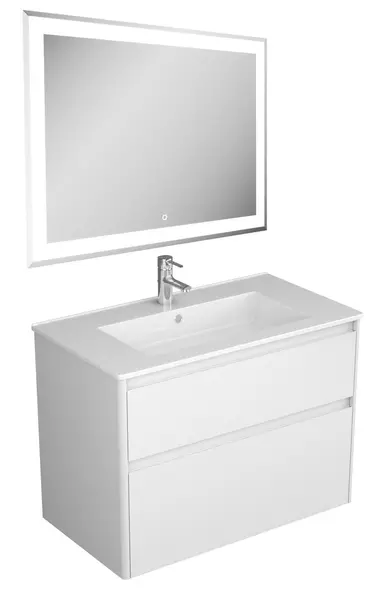 Мебель для ванной подвесная «Veneciana» Aventino 85 с 2 ящиками белая - фото 1