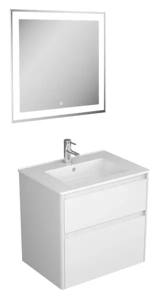 Мебель для ванной подвесная «Veneciana» Aventino 65 с 2 ящиками белая - фото 1