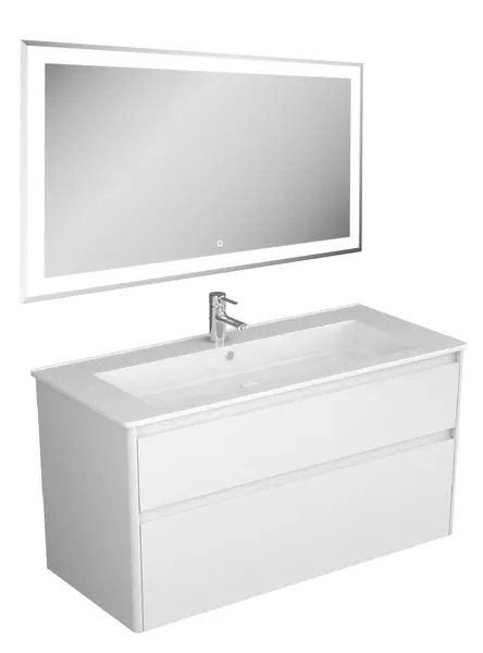 Мебель для ванной подвесная «Veneciana» Aventino 105 с 2 ящиками белая - фото 1