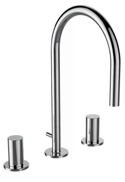 

Смеситель для раковины «Laufen» Kartell By Laufen 3123330042211 с донным клапаном хром