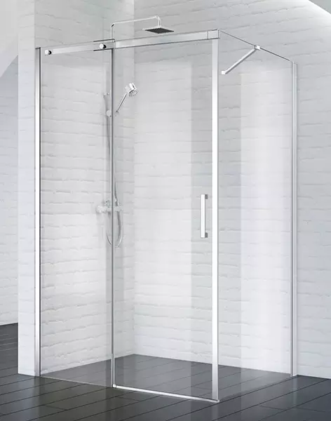 Душевой угол-ограждение «Belbagno» ACQUA-AH-1-120/100-C-Cr 120/100 прозрачный/хром прямоугольный без поддона универсальный