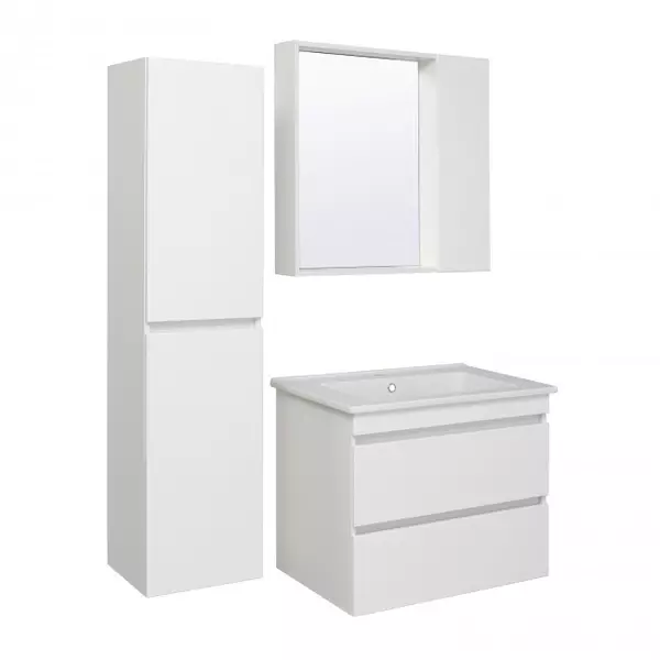 Мебель для ванной подвесная «Runo» Манхэттен 75 белая - фото 1