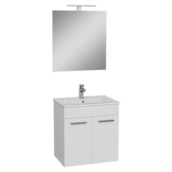 Мебель для ванной подвесная «Vitra» Mia 60 с дверцами белый глянец 75023 - фото 1