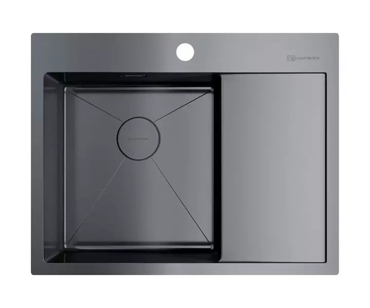 

Мойка для кухни «Omoikiri» Akisame 65 GM L 65/51 нержавеющая сталь вороненая сталь левая