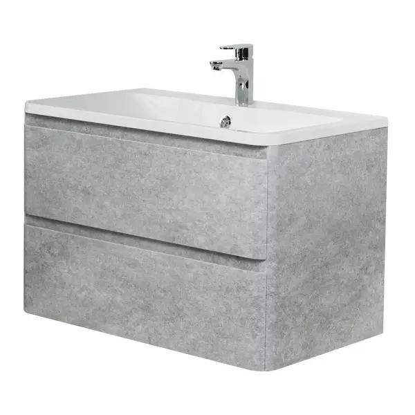 

Тумба с раковиной «Belbagno» Albano 80 (BB800/455-LV-MR-ALR) подвесная Cemento Verona Grigio