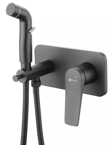 

Смеситель с гигиеническим душем «Lemark» Bronx LM3720BL чёрный