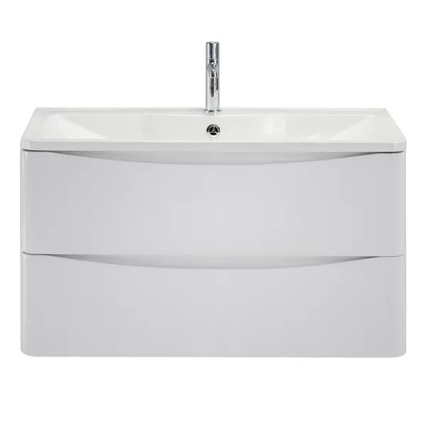 

Тумба с раковиной «Belbagno» Acqua 80 (BB800/455-LV-MR-ALR) подвесная Bianco Lucido