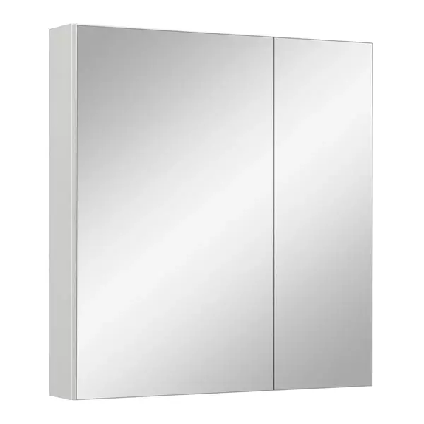 Зеркальный шкаф «Runo» Лада 60 без света белый матовый универсальный