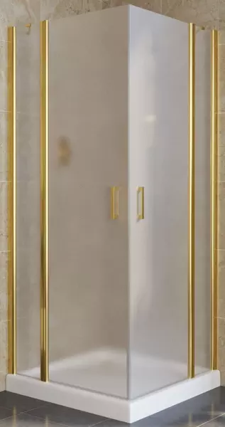

Душевой угол-ограждение «Vegas Glass» EFA Lux 100/100 сатин/глянцевое золото без поддона универсальный