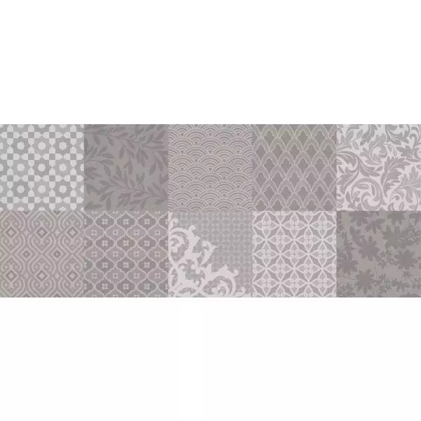 Настенная плитка «Golden Tile» Osaka Pattern 50x20 522161 серый