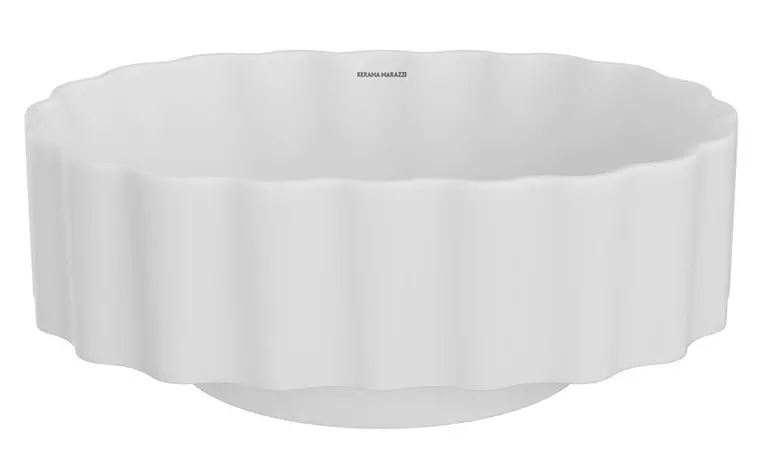 Раковина «Kerama Marazzi» Artbasin Conchiglia 50/37 CC.wb.50\WHT.M фарфоровая белая матовая, цвет белый