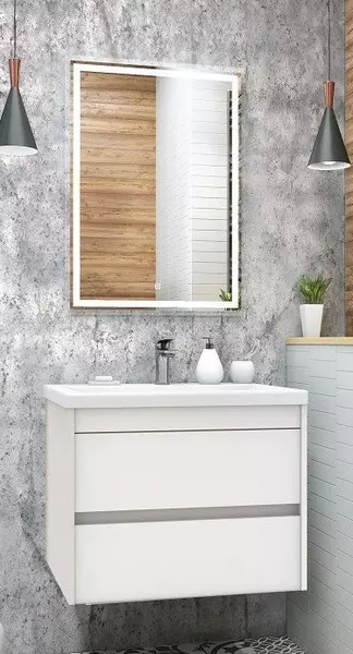 Мебель для ванной подвесная «Art&Max» Family 75 Bianco Lucido - фото 1