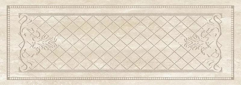 Настенная панель с декором «Eurotile Ceramica» Oxana 511 Glossy 69,5x24,5 GrK00009894 бежевый