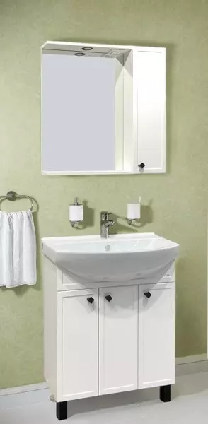 Мебель для ванной «Runo» Римини 75 белая - фото 1