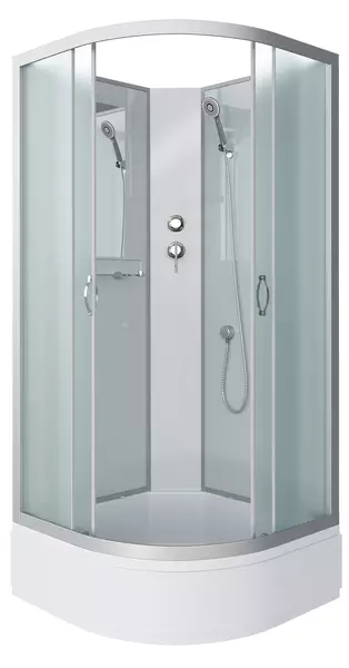 

Душевая кабина «Niagara» NG-3302-14BK 100/100 средний поддон матовая/белая без крыши
