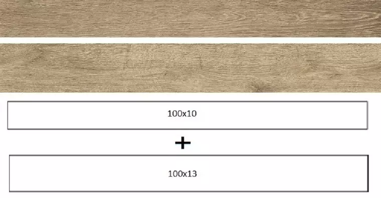 Напольная плитка «Ragno» Woodreal Matt. 100x13 2 формата 100x10+100x13 R5S9 beige