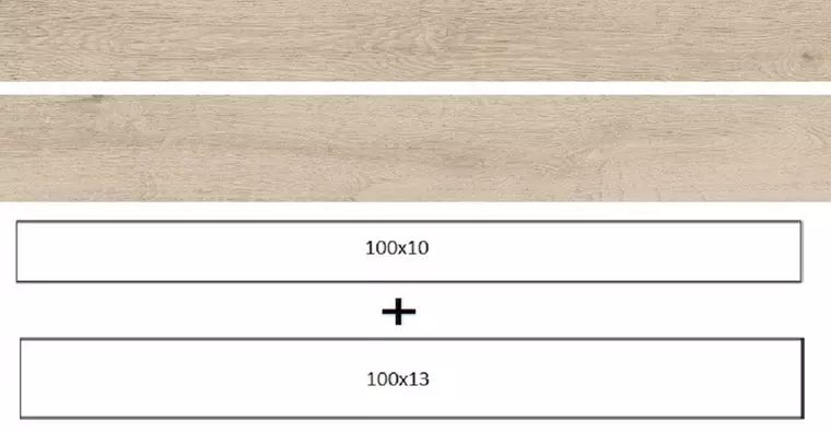 Напольная плитка «Ragno» Woodreal Matt. 100x13 2 формата 100x10+100x13 R5S8 bianco