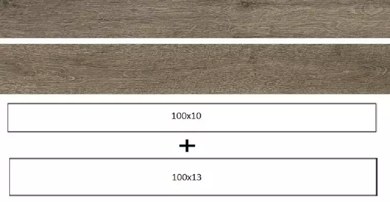 Напольная плитка «Ragno» Woodreal Matt. 100x13 2 формата 100x10+100x13 R5SD tortora