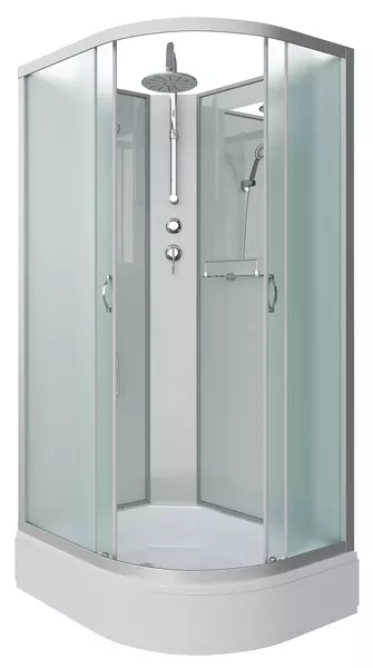 

Душевая кабина «Niagara» NG-33094-14LBKT 100/90 средний поддон матовая/белая без крыши левая