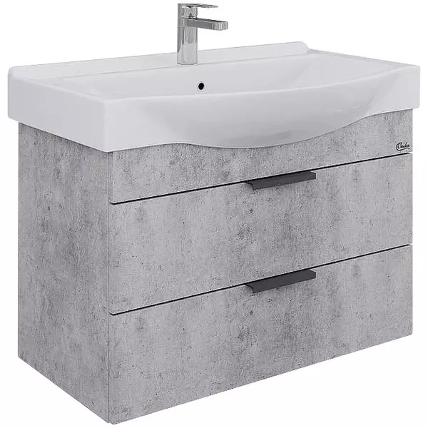 Мебель для ванной подвесная «Onika» Девис 80.13 бетон чикаго - фото 1