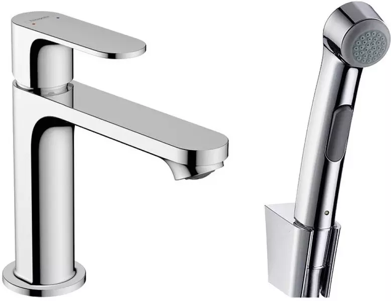 Смеситель для раковины с гигиеническим душем «Hansgrohe» Rebris S 72215000 хром