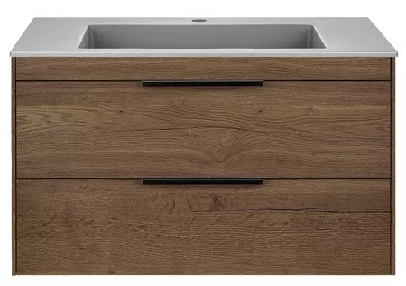 

Тумба с раковиной «Vincea» Chiara 2D 80 (80/48 серая) подвесная дуб табак