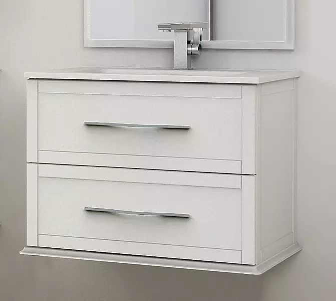 

Тумба с раковиной «Cezares» Tiffany 75 (75/46) подвесная Bianco opaco